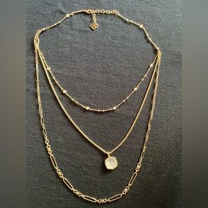 Kendra Scott Davis Triple Strand Necklace
